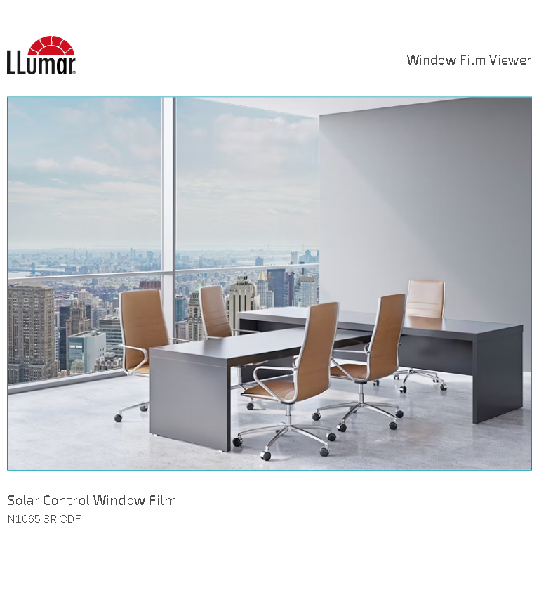 LLumar N 1065 SR CDF – Sputtered Very Light Neutral Stainless Steel 40 1 LLumar N 1065 SR CDF