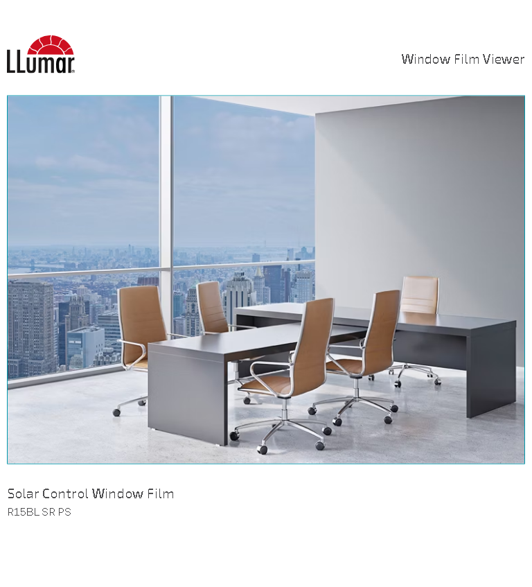 LLumar R 15 BL SR HPR – Reflective Dark Blue 1 LLumar R 15 BL SR HPR