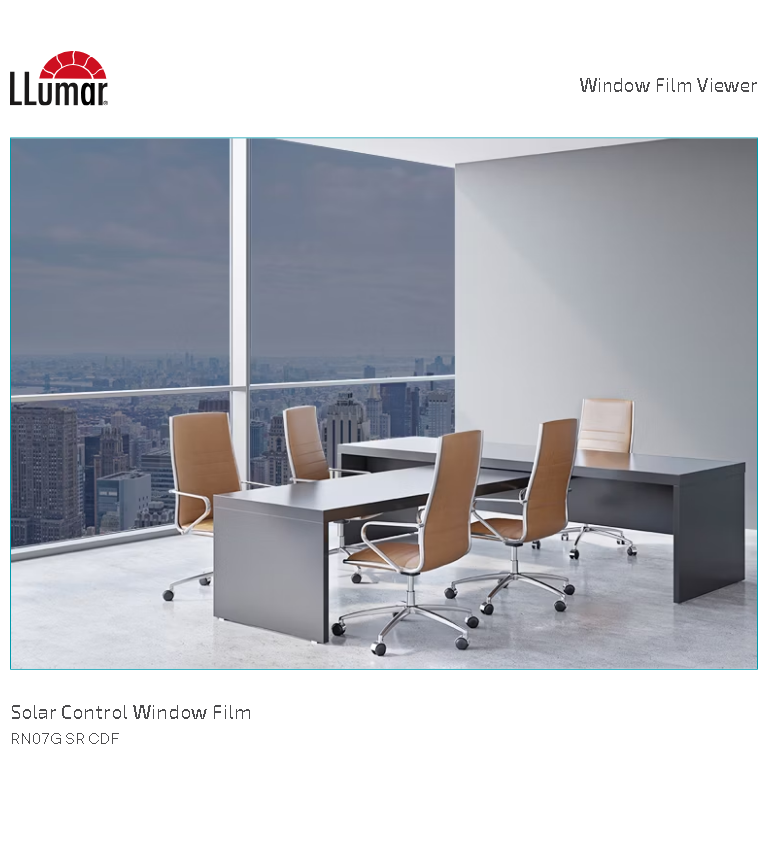 LLumar RN 07 GR SR HPR – Reflective Dark Grey “One Way Mirror” 1 LLumar RN 07 GR SR HPR