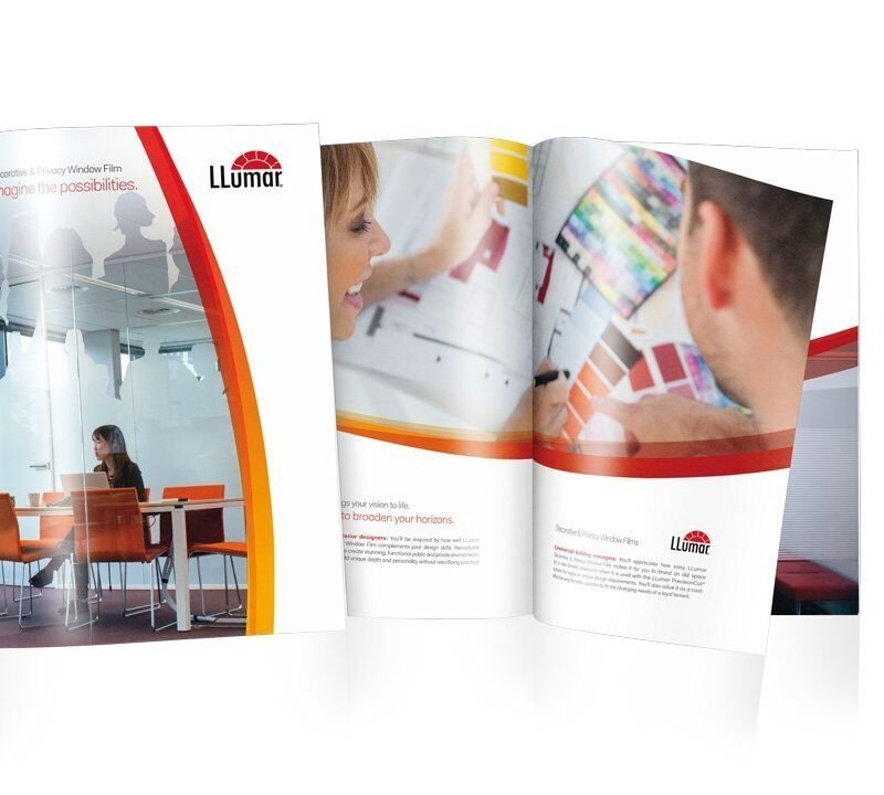 Brochure van LLumar decoratieve en privacy raamfolie