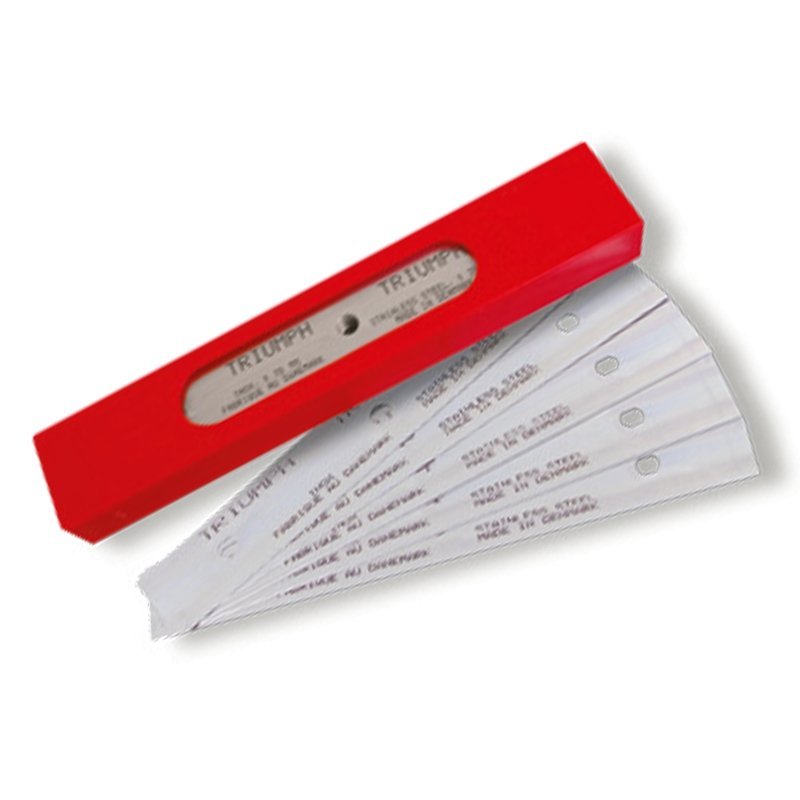 Triumph Blades roestvrijstalen messen van 15 cm (6 inch) rood